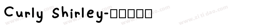Curly Shirley字体转换